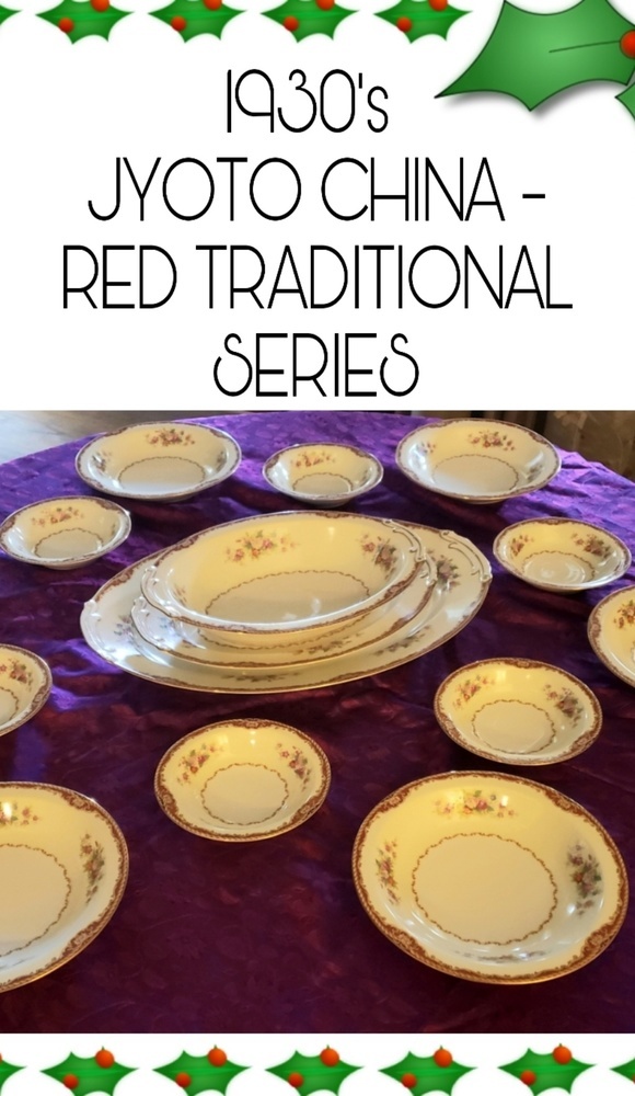 JYOTO CHINA (JAPAN) RED TRADITIONAL SERIES. RARE ⭐